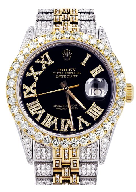 mens rolex all-black diamond black watch|men's original rolex watch.